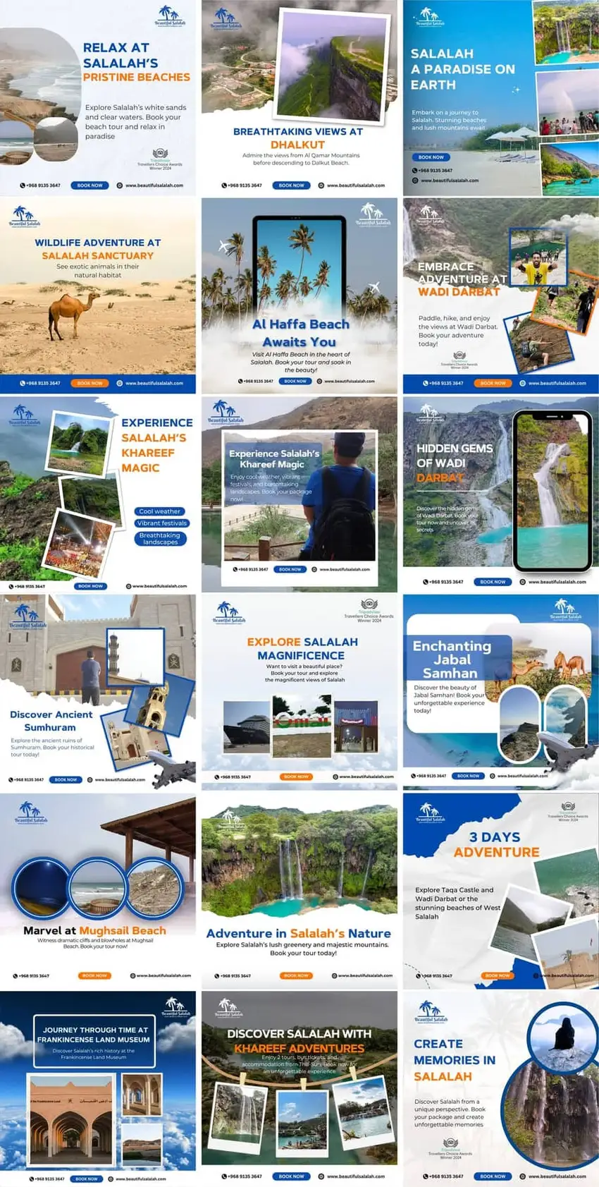 Tourism social media campaign design for Beautiful Salalah Tour